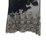 Nicole Bakti for Cache Vintage Black Lace Maxi Dress Women's Size S Formal Long Photo 7