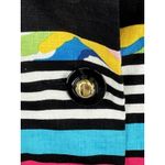 Vtg Rickie Freeman/Teri Jon 2 Pc. Coordinated Stripped Linen Top & Silk Skirt 8 Photo 5