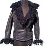 Cache Black Shearling Moto Lined Jacket Front Zipper Sleeve Zippers New NWT $268 Photo 9