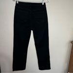 Quince  Bella Black High Rise Straight Leg Organic Cotton Blend Ankle Denim Jeans Photo 8