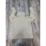 Nike  Women's Beige Size Small Speckled Knit Quarter Zip‎ Pullover Sweatshirt Photo 5