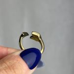 Source Unknown Dark Gold Tone Black Arrow Shaped Cuff Ring Bohemian Jewelry Size 5.5 NWOT Photo 10