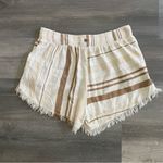 Rip Curl  Shorts Elastic Waist Brown Tan Cream Stripe XL Photo 4