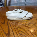 ZARA  Women's Chunky Sandals, Leather Espadrilles Sz 39 Photo 6