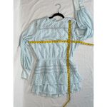 Creea The Label Womens Dress Size S Blue Polka Dot Long Sleeve Europe style White Photo 7