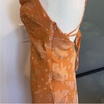 Sundae Muse  Midi Orange Dress - Size 6 Photo 4