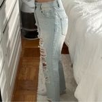 Forever 21 Light Wash Ripped Jeans Photo 3