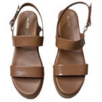 ALDO  Onalisa Tan Cream Wedge Heel Sandals Womens Size 10 Photo 0