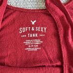 American Eagle Outfitters Rusty Red Low Scoop Back Loose Fit Crop Tank Sz Small Photo 6