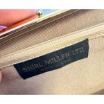 Shirl Miller Vintage Leather Clutch Purse Handbag Brown Photo 3