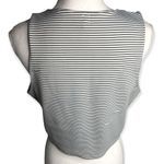 Free Press  Striped Black / White Sleeveless Crop Tank Top Photo 99