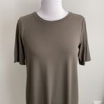 Eileen Fisher Olive Tee Shirt Midi Dress Photo 5