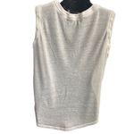 For Cynthia  Women’s Linen Blend Top White With Palm Trees Design Size Medium Photo 1