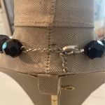 Black Graduated Round Beads Single Strand Necklace. Photo 1