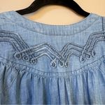 Sonoma blue chambray flutter cap sleeve belted mini dress size XS Photo 7