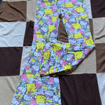 Hello Kitty  Yellow and Pink Cartoon Print Leggings Photo 0