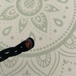 Canadian Leather Embroidered “Ella” Blue Snap Bracelet Photo 3