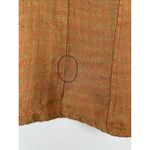 Flax Linen Sleeveless V Neck Top Women's Medium Herringbone Earth Tone Casual Photo 8