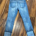 Current/Elliott  Blue Ankle Cropped Jeans with Vintage Fade Photo 2