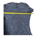 Paniz blue marbled tie dye long sleeve fit and flare dress Size XL cotton Photo 4