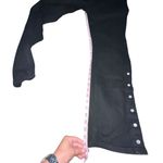 Reformation Jeans Black 90s Retro Straight Leg Ankle Snaps Women Size 31 Denim Photo 6