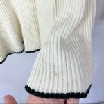 Armani Exchange White Ribbed Knit Flowy Peplum Long Sleeve Top S Photo 3