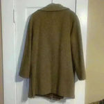 Vintage M Linman wool Burberry pattern Coat Brown Photo 9