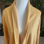 Fresh Produce Fresh Produce Size XS Yellow Long Line Cardigan Pockets Collar Comfort Spring Photo 2