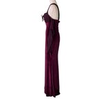 Cherley Black Cherry Velvet Maxi Dress Purple Size M Photo 7