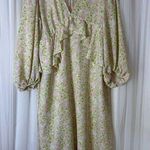 Topshop Pink and Green Floral Dress Size 10 maternity Photo 0