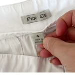 Per Se White Bermuda Flat Front Shorts Sz 4 Photo 1