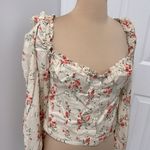 We Wore What  Ruched Cup Top in Almond Milk Photo 5