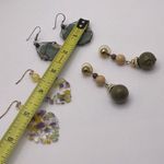 Lot Of 3 Costume Earrings Pierced Dangle Drop / Bead Photo 9