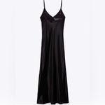 ZARA SATIN EFFECT RHINESTONE DRESS BLACK - REF. 0881/219
New without tag XS Photo 2