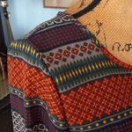 Ezra  Multicolored Bohemian Moroccan Print Tunic Top Photo 5