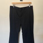 Burberry  London Stripped Wide Wool leg‎ pants black sz 12 Photo 8