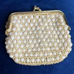 Vintage White Beaded Change Purse Photo 0
