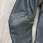 Harley Davidson Jacket Mens Large Skull Leather Biker Motorcycle 97037 Photo 2