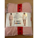 Felina New Women’s 4pc Cotton  Pajama Set Light Pink Gray White Medium 8-10 Photo 2