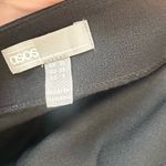 ASOS Black Pleated Shoulder Midi Pencil Dress - Size: 6 Photo 3