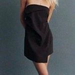 ZARA Pinstripe Strapless Mini Dress Photo 3