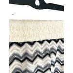 Lapis Boho Crochet Lace Maxi Skirt Size Medium Retro Chevron Black Cream Photo 1