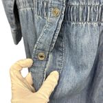 ZARA  Women's Long Sleeve Denim Shirt Dress size Large Photo 4