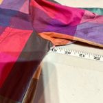 Broadway & Broome Plaid Colorful Spring Pink Blue Button Down Top Shirt Size XS Photo 4