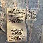 Brooks Brothers  Lace Striped Button Down Shirt Women's 6 Blue Fitted Career Chic Photo 11