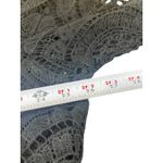 Cato Woman 22/24W Black Crochet Lace Top Long Sleeve Sheer Overlay Photo 8