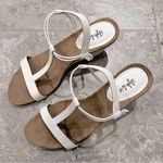 Style & Co . Mulan Wedge Sandals, White Snake Size 10M New w/o Box Photo 2