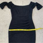 Eliza J  Sparkle Knit Off The Shoulder Sheath Dress Black 6 Photo 9