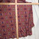 Lands' End 2X UPF 50 Top Swim Coverup 1/4 Zip Mosaic Print Rash Guard Sun Protect Photo 8