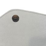 Steve Madden White Faux Leather Envelope Snap Button Clutch Women Photo 7